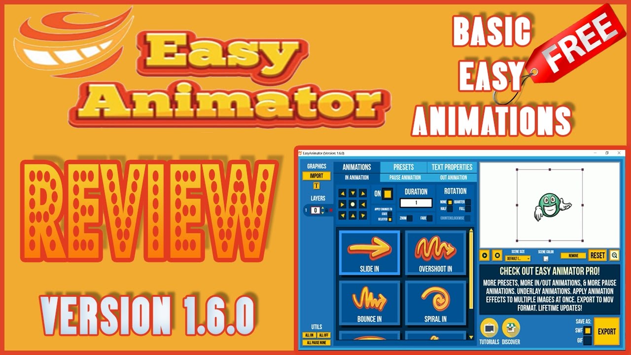 How to Create simple 😀 Easy Animations using Easy Animator 🆓 Download