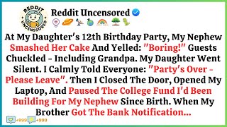 At My Daughter's 12th Birthday Party, My Nephew Smashed Her Cake And Yelled: "Boring!" Guests... screenshot 2