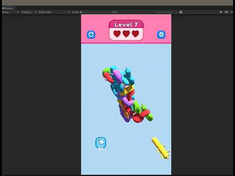Worm Stack: Tap Away Puzzle Unity Game Source Code #unity #unity3d #unitydev #unitydeveloper