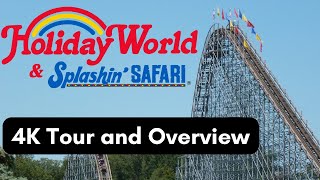 Holiday World Splashin Safari 4K Tour and Overview Santa Claus Indiana Theme Park