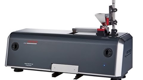 Analizador de Forma y Tamaño de partículas, ANALYSETTE 28 Fritsch, webinar