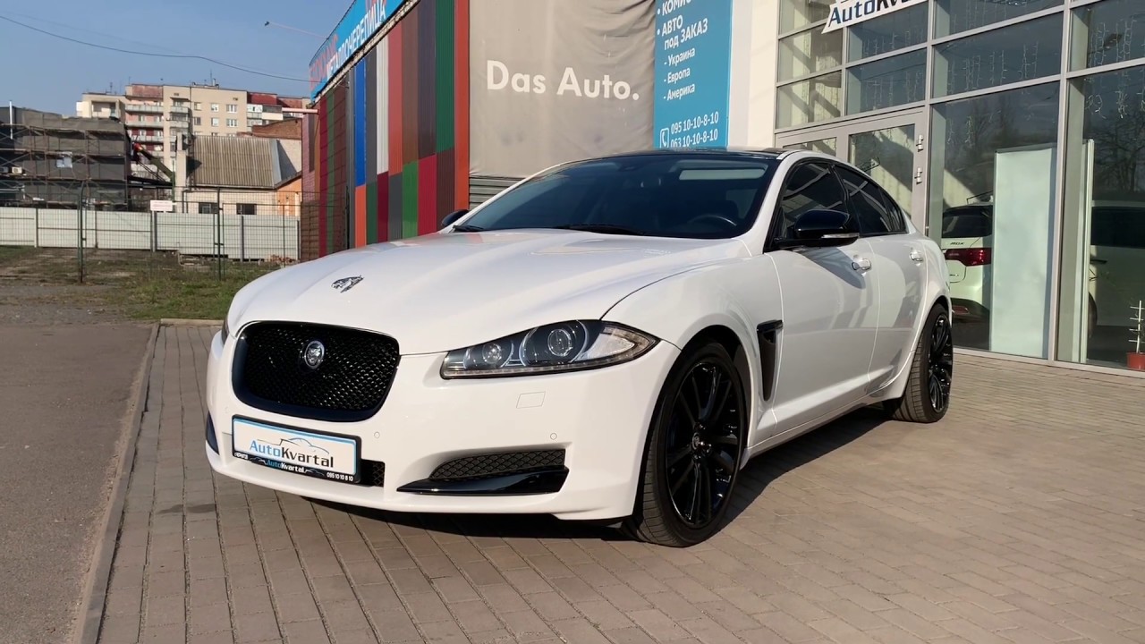 Черный jaguar xf