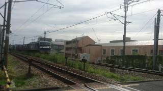 EF210-102 5051ﾚ 旭川橋梁付近通過