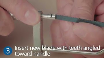 How to Replace a Close Quarters Hacksaw Blade