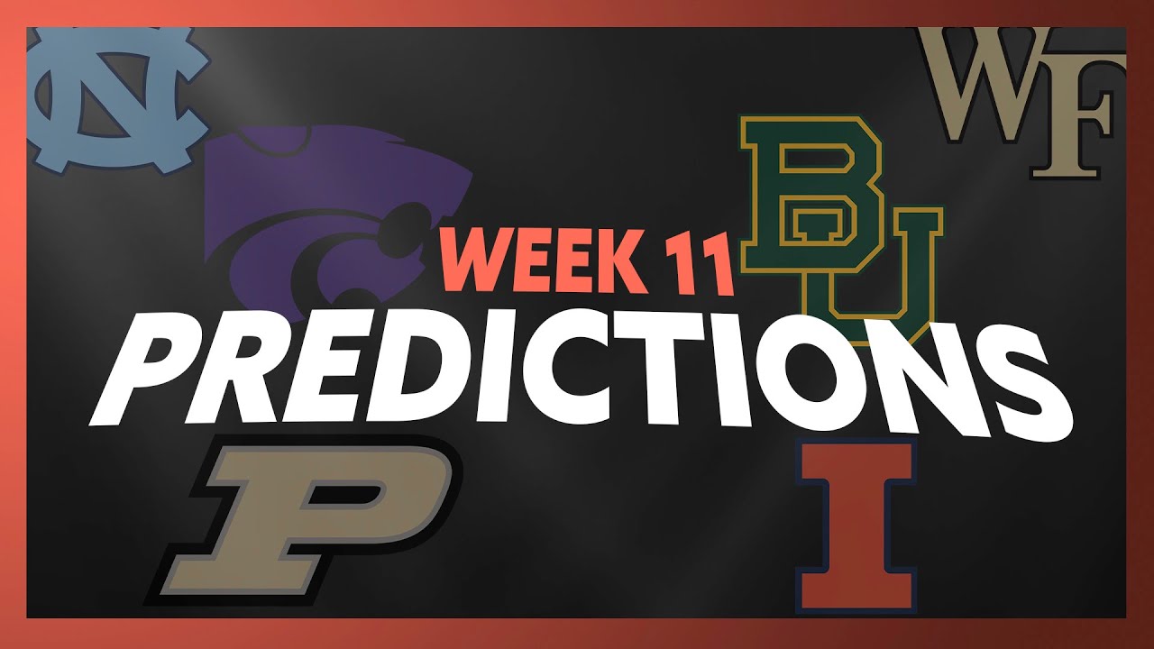 2022 Week 11 College Football Predictions