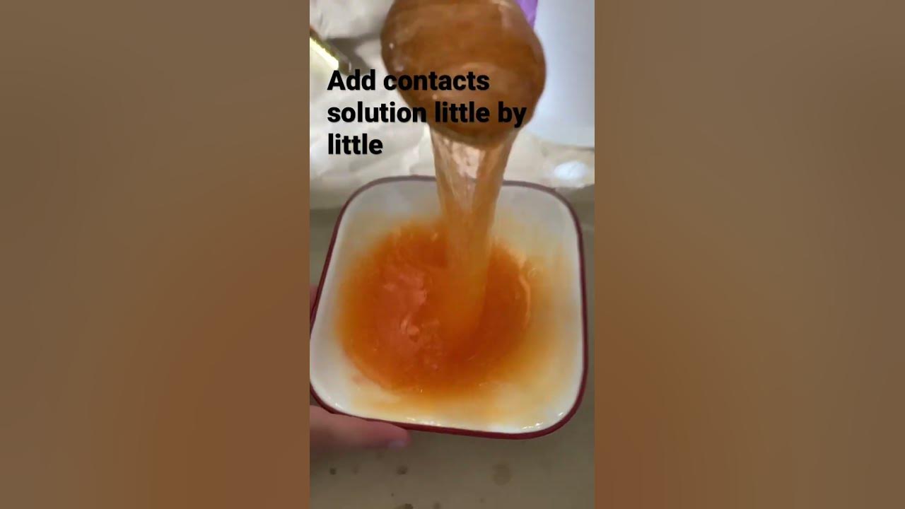 How to make clear based slime (using contacts solution) YouTube