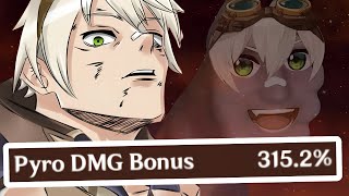Bennett With 300% Pyro DMG Bonus