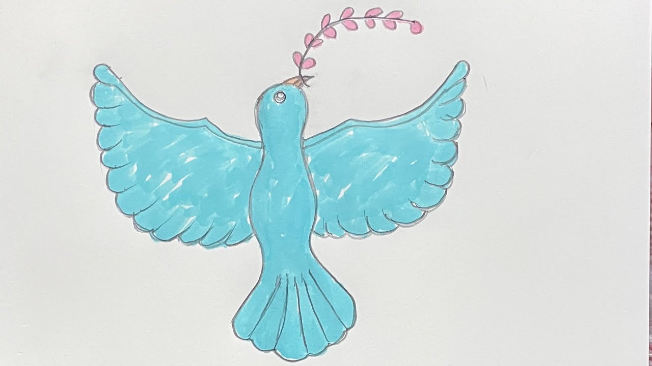 Draw a flying bird hunting in the sky