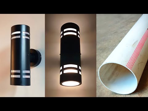 DIY How to Make Wall Decoration Lights | Simple Craft Ideas from PVC Pipe