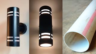 : DIY How to Make Wall Decoration Lights | Simple Craft Ideas from PVC Pipe