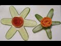 very simple 2 flowers garnish | how i make it | kitchen beauties