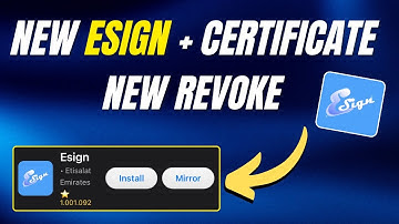 New Esign iOS Certificate ✅ ! Install IPA Apps on iPhone/iPad (iOS 26) — No PC / No Jailbreak