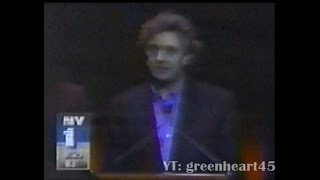 Martin Shaw receiving the Drama Desk Award - 1996