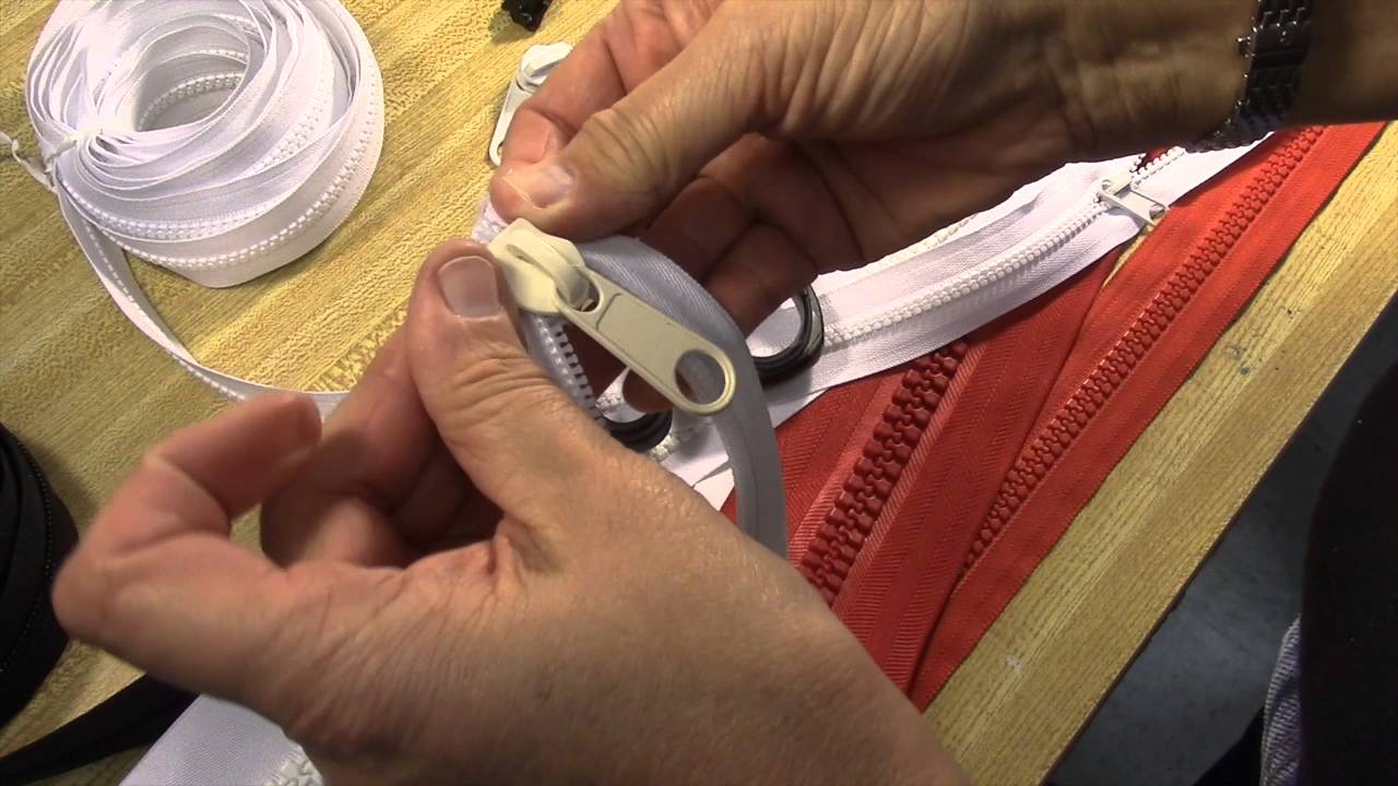 How to Put #3 and #5 Sliders on Zipper Tape 