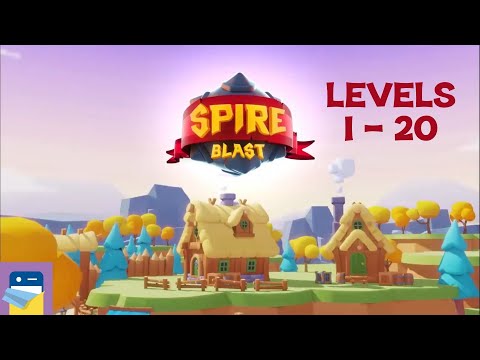 Spire Blast: Levels 1 - 20 Walkthrough & iOS Apple Arcade Gameplay (by Orbital Knight)