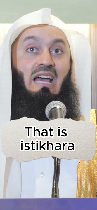 1 Minute Advice - How do I know the response of my istikhara? - Mufti Menk