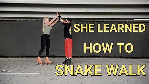 Swedish model learns HOW TO SNAKE WALK