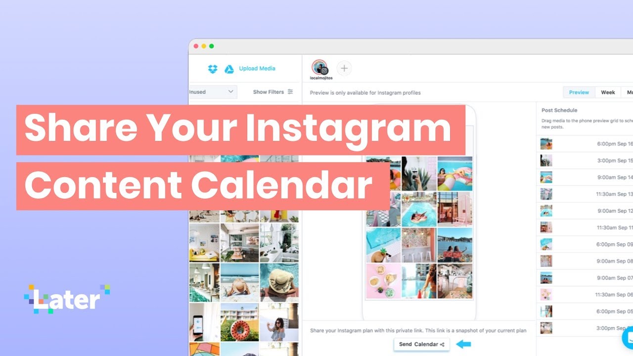 Share your Instagram Content Calendar ������ - YouTube