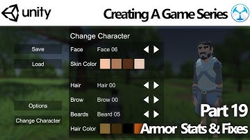 Unity Game Creator - Create a Game 19: Armor Stats & Fixes