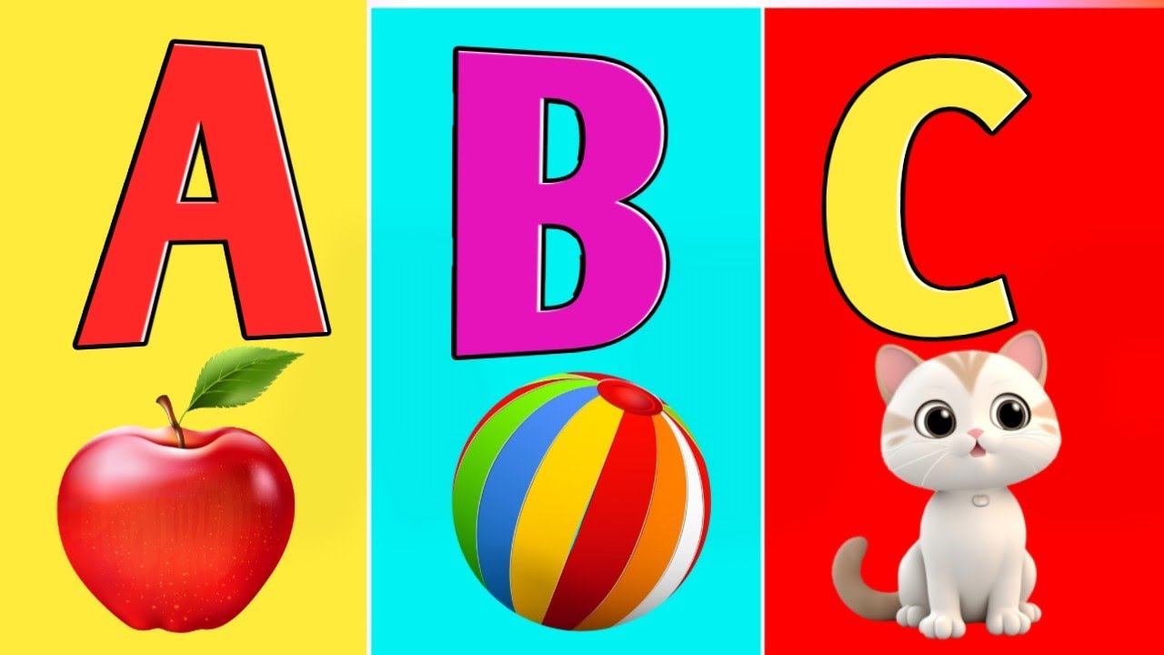 A For Apple B For Ball I Abcd Song I Abcd Rhymes I Abc Song Nursery ...