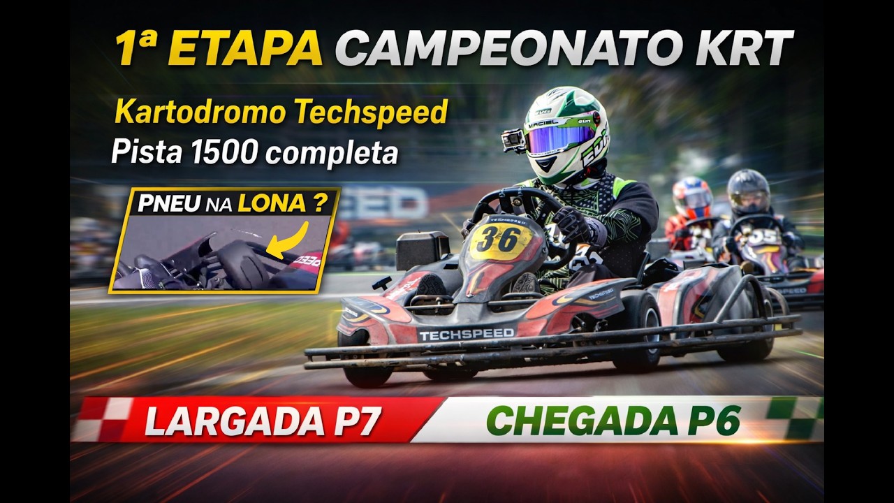 1° Etapa Campeonato Krt - Kartodromo Techspeed - Pista 1500 Traçado Oficial.