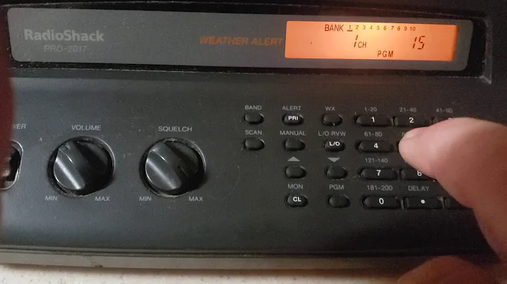 How to program Radio shack police scanner pro 2017