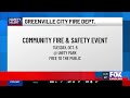 Greenville firefighters to host fire safety event