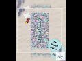 Coastal Seashell Beach Towel Custom Boho Wrap Blue Lavender Design Summer Vacation Accessory Ocea...