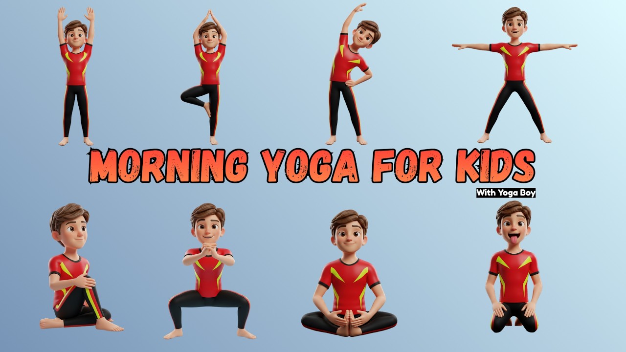 Morning Yoga Exercises for Kids 🌞 | Fun Wake Up Yoga Routine for ...