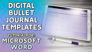 Digital Bullet Journal Spreads in Microsoft Word • Tutorial & Downloads screenshot 5