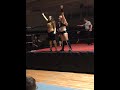 Sierra and her tag team partner after beating to men!!! #wrestling #tbt #milwaukee #awesomeness