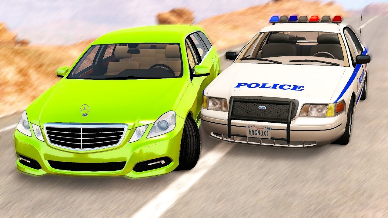 High Speed Police Chases #13 - BeamNG drive - YouTube