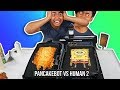 I Tried To Pancake Art Vs A Pancake Art Robot (Round 2)