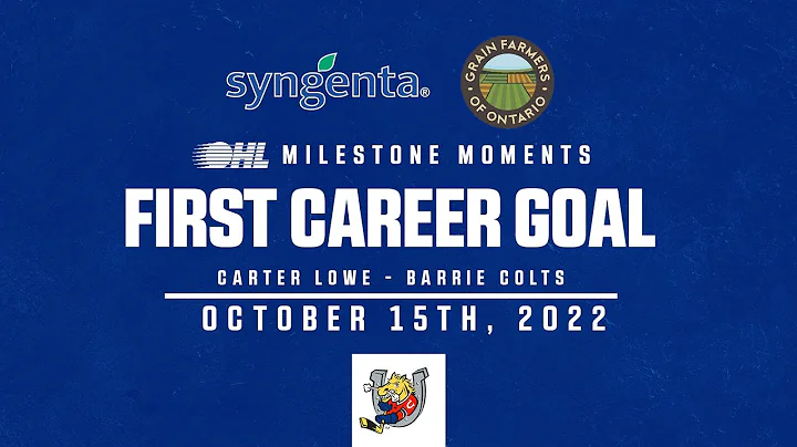 OHL Milestone | Carter Lowe | First Career Goal