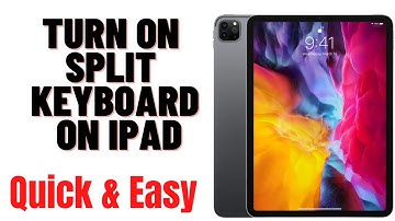 HOW TO TURN ON SPLIT KEYBOARD ON IPAD 2024