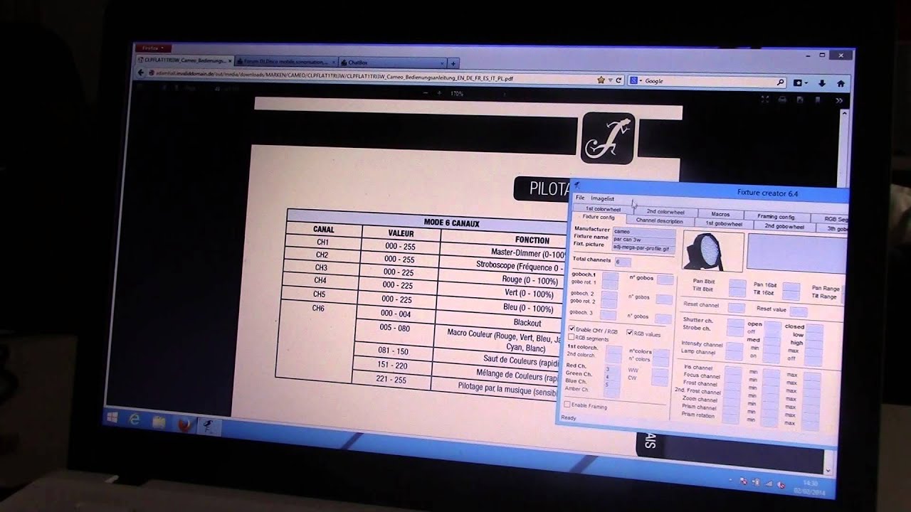 tuto freestyler création fixture