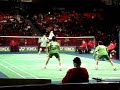 Amazing 92 shot badminton rally at 2007 All England Open