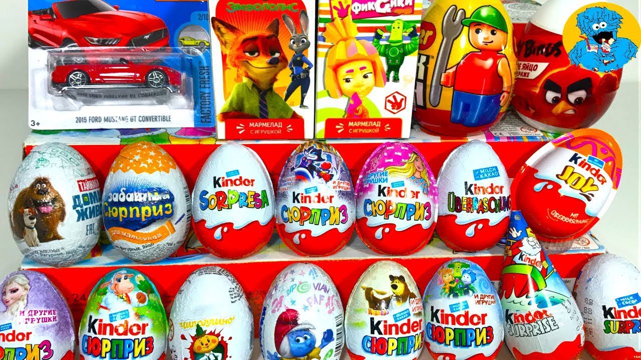 Мега Обзор Коллекции Яиц С Сюрпризом из разных серий.Unboxing Surprise Eggs