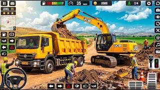 🚧 JCB Excavator Loading Dump Truck! 😱 Heavy Construction Simulator Gameplay 🚧 2026 (Android & iOS) screenshot 2