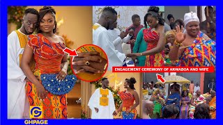 Akwaboah's Engagement Ceremony with Wife; BlacK Diamond Ring,Mercy Asiedu & More stars storm,Xclusiv