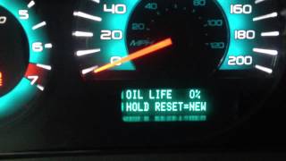2010 Ford Fusion Oil Change Reset