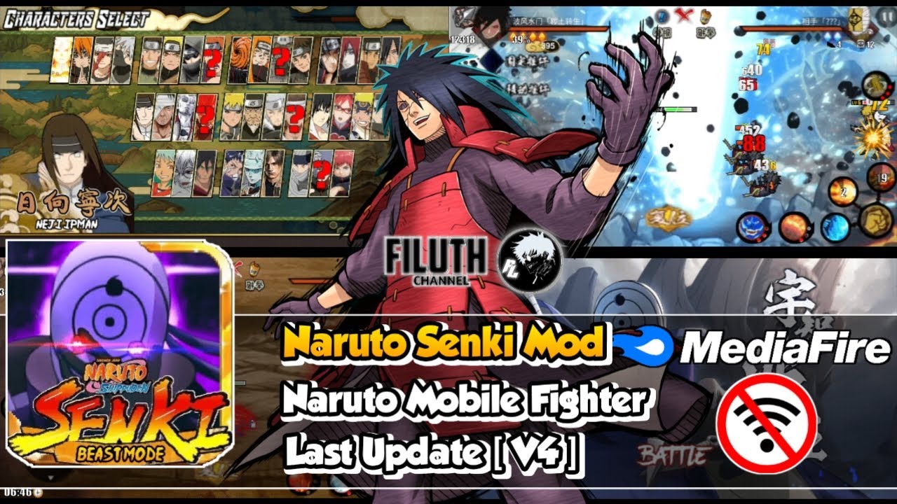 UPDATE Naruto Senki Mod Naruto Mobile Fighter Patch 4 [