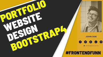 portfolio website design - bootstrap 4