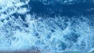 BACKGROUND VIDEO OMBAK LAUT BIRU | LAUT YANG BEROMBAK BIRU | BACKGROUND VIDEO PART #3