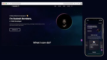 Flutter Portfolio Website - | Responsive Devices | With source code