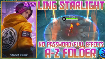 Ling Starlight Skin Script Full Effects No Password/All Patch||Hazume