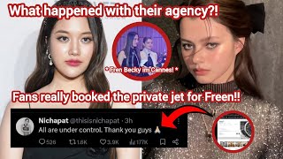 (FreenBecky) Fans booked a private jet for Freen and Becky finally arrived in Cannes!
