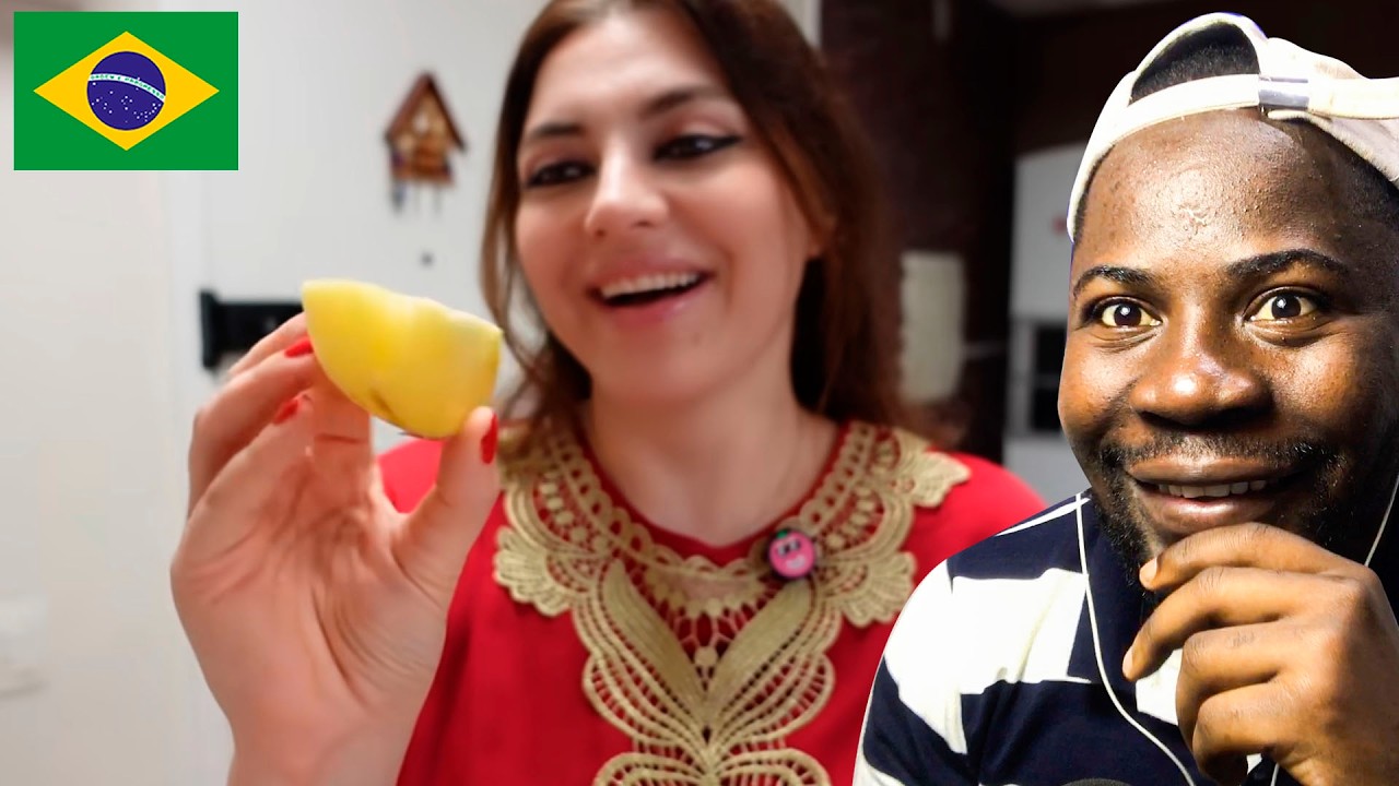 GRINGOS PROVAM FRUTAS NO BRASIL E SURPREENDEM