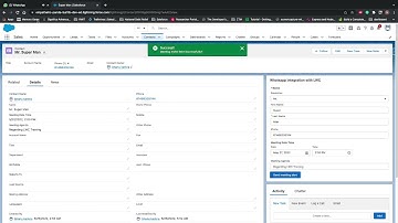 Salesforce WhatsApp integration Demo