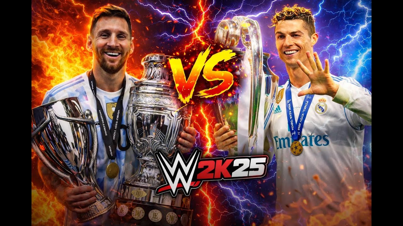 Ronaldo vs Messi | WWE 2k25 Live 🔴 